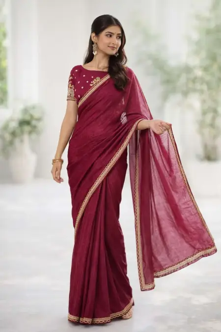 Red Art Silk Bollywood Saree (Regular Sari)