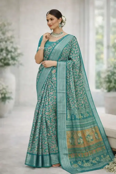Rama Banarasi Silk Banarasi Saree (Regular Sari)